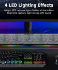 R100 Bluetooth Computer Speakers With Dynamic LED Light For Desktop PC And Laptop USB Plug And Play Sound Bar with LED
