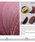 Twenty Piece Hook And Loop Sanding Discs With 40 To 2000 Grit Aluminum Oxide For Rotary Tools Smoothing Wood Metals And DIY Projects That Make Your Finish Look Totally Pro, showing 4x100mm aluminum pads.