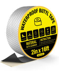 Heavy Duty Waterproof Butyl Sealing Tape With Aluminum Foil Backing For RV Roofs And Gutters No Nonsense Extra Thick Adhesive