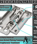 Heavy Duty 35mm Din Rail Clip Kit for Solid State Relays, stainless steel spring design, precision nickel plating, industrial use