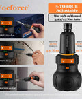 Palm Size 4V Cordless Electric Screwdriver With A 5 Inch Pocket Size Handy One Hand Operation 3 Variable Speeds 320 360 400 RPM