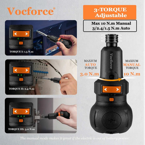 Palm Size 4V Cordless Electric Screwdriver With A 5 Inch Pocket Size Handy One Hand Operation 3 Variable Speeds 320 360 400 RPM