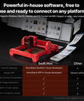 Swift Mini 5W Laser Engraver With F2N Honeycomb Table One Hundred Percent Pre Assembled Built In Clamping System And Desktop Protector Red Plug And Play For Wood Leather Acrylic Projects. software compatibility