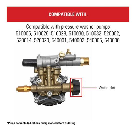 Water Inlet Fitting For Pressure Washer Pumps Heavy Duty Replacement Part To Restore Power Washing Easy Install Compatible