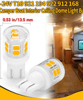 Five Pack T10 LED RV Lights For Camper And Boat Easy Swap 12V 24V Back Up Interior Dome Map License Trunk Lamp Warm White 2700K