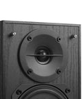 Close-up of R33BT Bluetooth Bookshelf Speakers And 2.0 Powered Studio Monitors Black Wood Enclosure Pair showcasing speaker detail