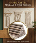 Top Shelf 48 Pack Walnut Dowel Rods 1/4 By 12 Inch Hardwood Sticks For No Drama Diy Crafts with macrame wall decor.