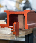 Close-up of Mortise And Tenon Jig For Cabinets Chairs And Tables With Plunge Router For Pro Grade Joinery, Align Mortises And Tenons