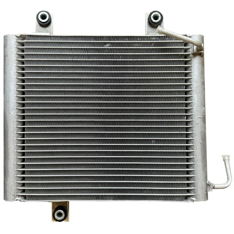 Cool Ride Transmission Oil Cooler For Nissan Xterra Frontier PathFinder 2005-2015 Heavy Duty Upgrade With Quick Swap Fit For 4.0L And 2.5L Engines To Keep It Cool And Run Smooth On The Trail Or City Streets., aluminum transmission oil cooler with mounting tabs and side fittings