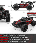 Ultra Fast One To Twelve Scale Remote Control Car Dope Off Road Monster Truck dimensions and size details diagram.