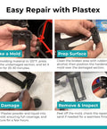 Plastic Repair Kit For Home DIY Fixes Glue Cracks And Gaps In Plastic Fiberglass And Wood Standard Black Kit tutorial