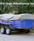 Heavy Duty Waterproof Tarp 8x10 Feet With 14 Mil Thick Tear Resistant Construction UV Shield Reinforced Edges And Built In Grommets