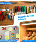 Heavy Duty Magnetic Door Catch Set For Sliding Doors And Large Wardrobes, Ultra Thin Adhesive Cabinet Magnets shown with tools