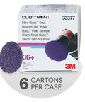 Cubitron II Roloc Fiber Disc 786C 2 Inch 36 Grit 15 Discs box and disc detail