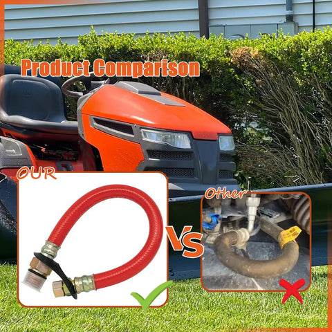 Product comparison of 10mm Oil Drain Hose Replacement for GX110 GX120 GX160 GX200 Engines No Mods Needed, red hose vs old hose