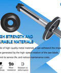 Unisaw Arbor Assembly Replacement Parts With Blade Flange Bearings Arbor Nut And Pulley Nut For Accurate Durable Table Saw Setup
