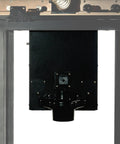 Killer Dual Intake Dust Box For Router Table Rig equipped with heavy duty dual ports for efficient dust collection.