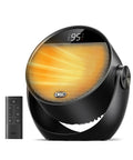 Powerful 1500W Space Heater With 60 Degree Adjustable Tilt, Remote Control, Quiet Portable Electric Heater For Bedroom Or Office