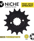 Heavy Duty Drive Sprocket And Chain Combo For Kawasaki KLR650 Front 15T steel sprocket for 1990-2018 models.