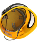 Interior view of Sandblast Helmet With Air Supplied Hood And Protective Cloak For Sandblasting Safety Work Durable ABS Construction
