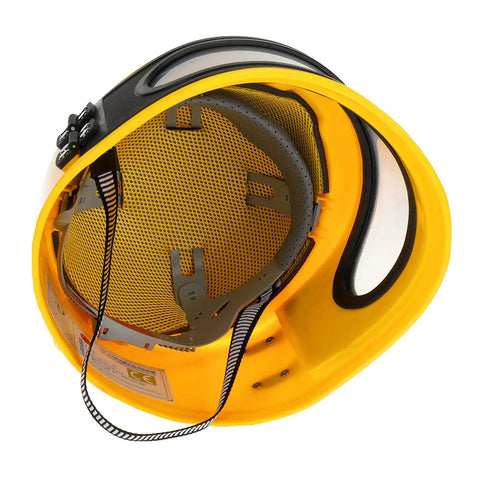 Interior view of Sandblast Helmet With Air Supplied Hood And Protective Cloak For Sandblasting Safety Work Durable ABS Construction