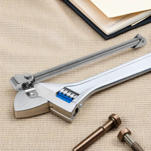 Stainless Steel Hatch Lid Support Spring For Small Boats And Storage Boxes, Beefy Heavy Duty Spring Return Hardware That Keeps Lids Open Securely For Easy Daily Maintenance, Boating, And Marine Deck Locker Use.