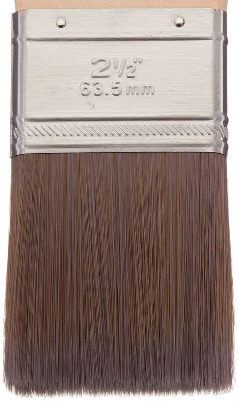Pro Paint Brush Set, 6-Pack With Polyester-Blend Bristles And Wood Handles, Perfect For Paints, Stains And Finishes, Flexible, Holds Plenty Of Paint For Smooth, Even Strokes On Any Job