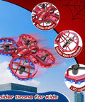 Mini Drone For Kids Beginners Toss To Go RC Quadcopter With LED Lights Two Batteries Headless Mode 3 Speed Settings 3D Flips Obstacle Avoidance