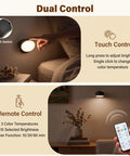 Battery Operated Wall Sconce 2 Pack, Rechargeable Wall Lights for Bedroom with touch and remote control features