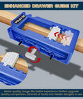 Pro Grade Door Hinge Mounting Template Kit With Mortise Opener And Locking Clips For Three To Five Inch Hinges showing hinge length guide on wood.