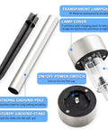 Components of Solar Pathway Lights Stainless Steel IP44 Waterproof Auto On Off Outdoor LED Landscape Lighting for assembly