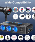 Plug Straight Into Your Whip With This Eight In One Cigarette Lighter Adapter Packing triple sockets, two PD 30W USB-C ports, and three USB ports.