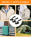 Universal Zipper Repair Kit With 12 Sliders In 3 Sizes Black Zipper Replacement Set For Backpacks, Jackets, Tents
