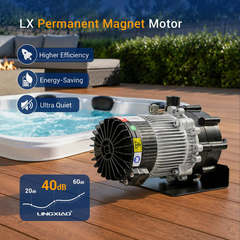 Heavy Duty 0.25 Horsepower Hot Tub Circulation Pump With 3/4 Inch Port Compatible With OEM E10 Spa Motor 230 Volt near spa.