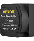 Split Charge Relay Kit For 12V Systems, Auto Dual Battery Isolator 140 Amp VSR 6m Cable shown close-up