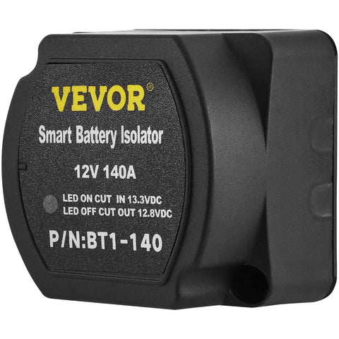 Split Charge Relay Kit For 12V Systems, Auto Dual Battery Isolator 140 Amp VSR 6m Cable shown close-up