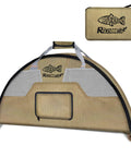 Vented Mesh Wader Bag With Foldable Changing Pad For Fishing And Hunting Gear 35L Capacity 16 By 40 By 7 Inches Khaki Portable