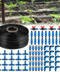 1000 Ft Drip Tape Irrigation Kit With 5/8 Inch Tubing 16 Mil Thickness 6 Inch Emitter Spacing Automatic System