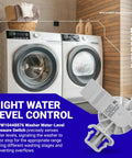 Beefed Up Washer Water Level Pressure Switch Replacement WPW10448876 compatible with Whirlpool, Maytag in a laundry room setting