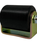 Slide Gate Guide Roller 3 Inch Black Hard Nylon UHMW Rollers With C Bracket 2 Pack Rear Post Welded Assembly