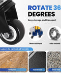 Pro Grade Folding Welding Table Built Tough With Hella Sturdy Steel Frame, adjustable height workbench with 360-degree swivel locking casters.