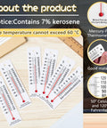 Image showing Mercury Free Science Thermometer Set Of 10 For Students displayed on a table, highlighting boiling point thermometers.