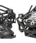 Ultra Bright White LED RC Car Lights For 1 To 10 Scale Crawlers, Angle Adjustable Mounts on pipe frame of RC crawler
