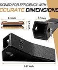 Ten Pack 230SP Backhoe Skid Bucket Teeth With Pins For Mini Excavators Replacement Kit dimensions shown