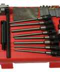 Upgrade Your Ride With This Adjustable Hard Alloy Valve Seat Grinding Reamer Tool Kit For Car And Motorcycle Repair Featuring Heavy Duty Handle Cutter Compatible With 15 To 90 Degree Sessions, red case