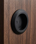 Black Silicone Hole Plug Set Waterproof Round Rubber Plugs 10 Pack For 3.5 To 4 Cm Holes With Groove Leak Prevention installed in wood