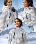 Women's Waterproof Ski Snow Jacket With Hood Fleece Lined Warm Winter Rain Coat Fully Taped Seams Windproof And Breathable Shell X Large