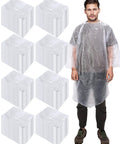 Bulk 120 Pack Clear Disposable Hooded Rain Ponchos For Adults Super Light Each Weighs One Ounce Individually Packed lightweight rain gear