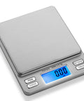 On The Go Pocket Scale With 2000g Capacity And 0.1g Precision, 6 Weighing Units G Oz Ct Ozt Dwt Gn, LCD Display