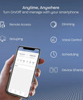 Smart RGBW Landscape Light Fixture With 12W 800 Lumens app control on smartphone interface